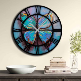 Wallity 5050MS-024 Reloj decorativo de MDF Multicolor